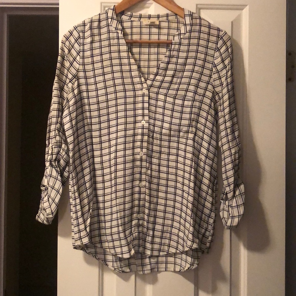 Plaid Soft Joie blouse